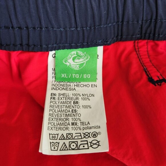 Quiksilver Surf Swim Trunk 6" Men's XL Patriotic American July 4th Colorblock - Picture 3 of 12